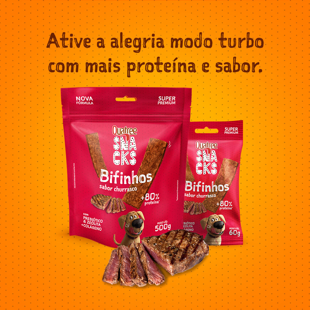 Snack Quatree para Cães Sabor Churrasco