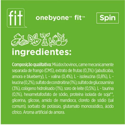 Petisco Spin Pet Fit Sport Stick para Cães Sabor Amora e Blueberry