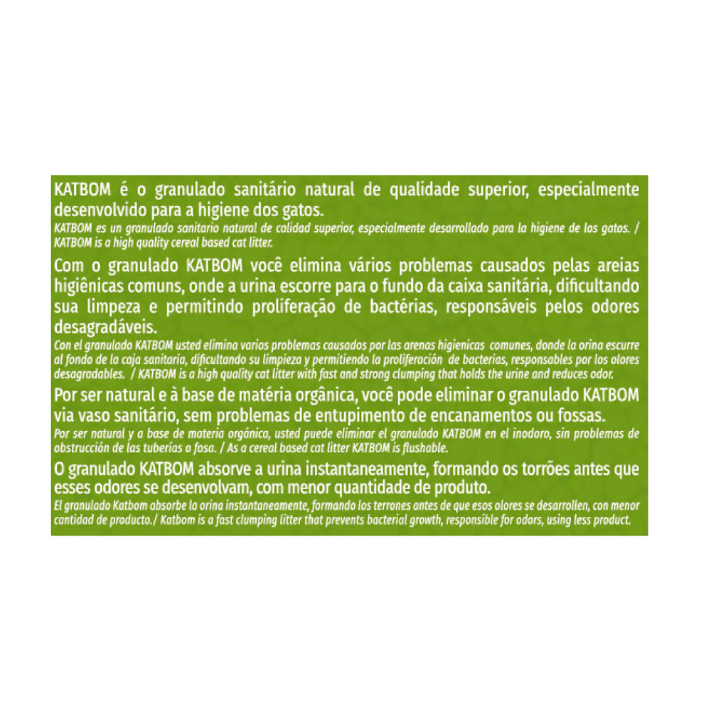 Granulado Higiênico Kat Bom Tradicional para Gatos