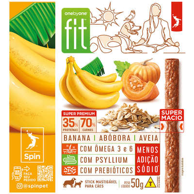 Petisco Gourmet para Cães Sabor Abóbora e Aveia