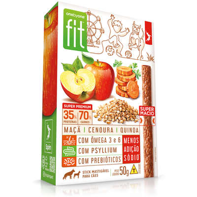 Petisco Onebyone Gourmet para Cães Sabor Cenoura e Maçã