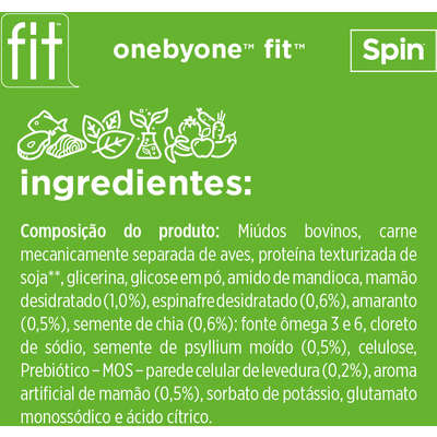 Petisco Fit para Cães Sabor Mamão Amaranto e Espinafre