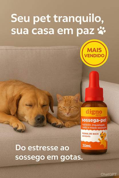 Floral Pet Sossega Pet Digno Agitação, Latido E Miado - 30ml