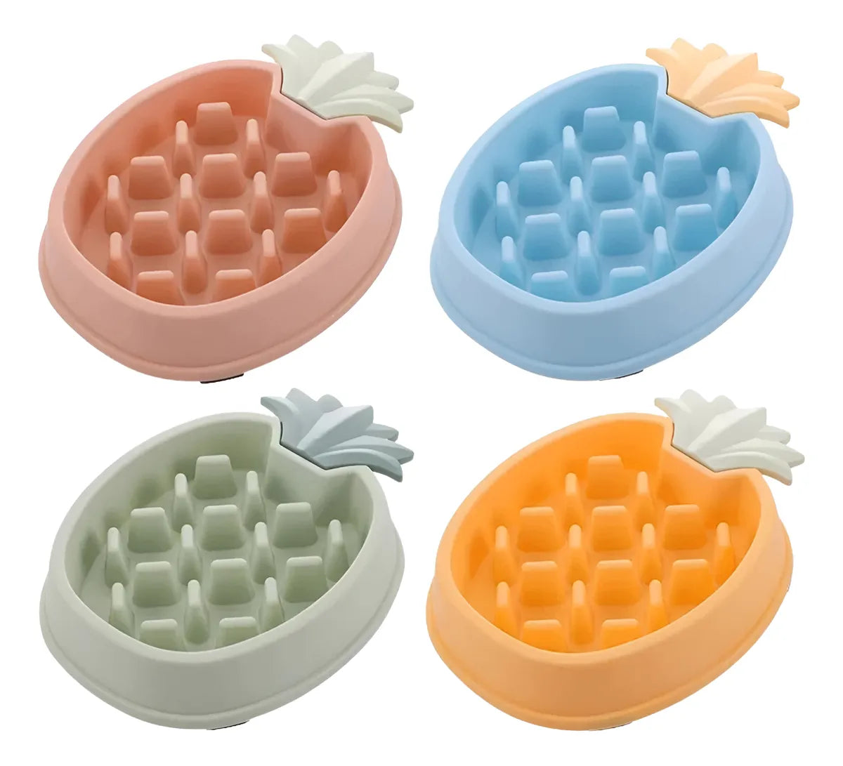 Comedouro Lento Interativo Educativo Adestramento Cães Gatos