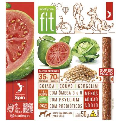 Petisco Fit para Cães Sabor Couve e Goiaba