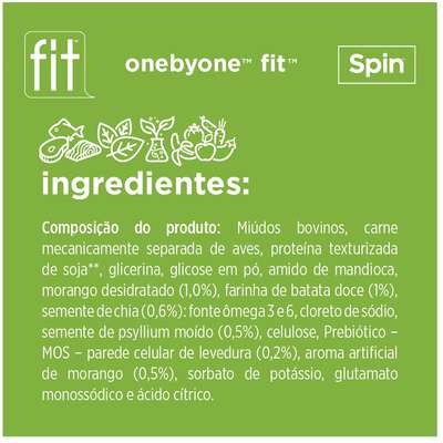 Petisco Fit para Cães Sabor Morango Batata Doce e Chia