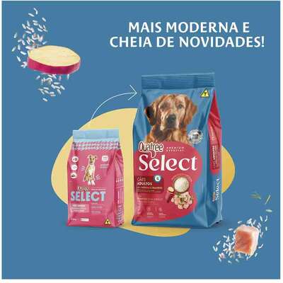 Quatree Select Frango e Arroz Cães Adultos Raças Médias e Grandes 15KG