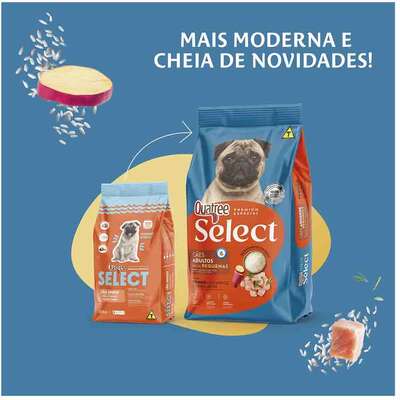 Quatree Select Frango e Arroz Cães Adultos Raças Pequenas 15KG