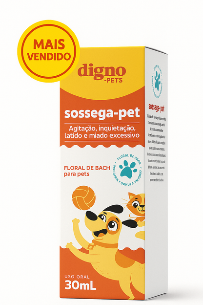 Floral Pet Sossega Pet Digno Agitação, Latido E Miado - 30ml
