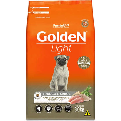 Ração Golden Formula Light Cães Adultos Mini Bits Frango e Arroz 3 kg
