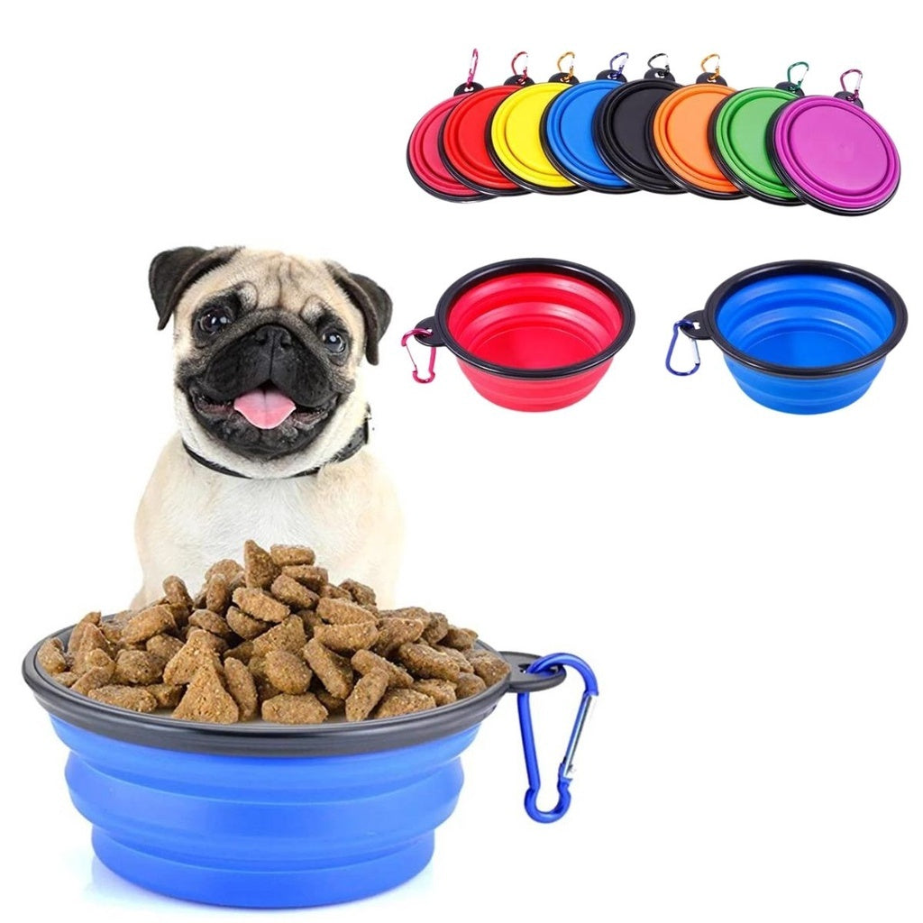 Bebedouro Comedouro Retrátil para Cachorro Gato Pet Passeio Hidratação Prático