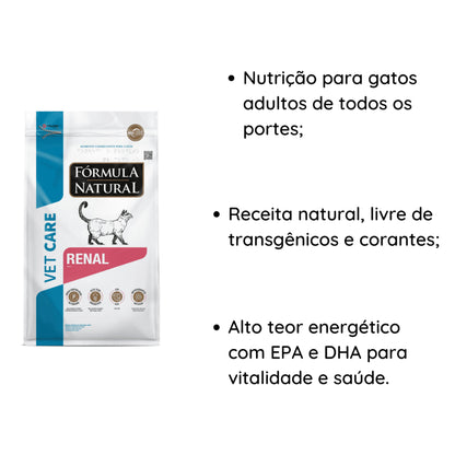 Ração Fórmula Natural Vet Care Renal Gatos 1,5kg Adimax
