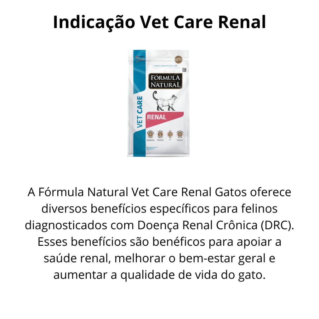 Ração Fórmula Natural Vet Care Renal Gatos 1,5kg Adimax