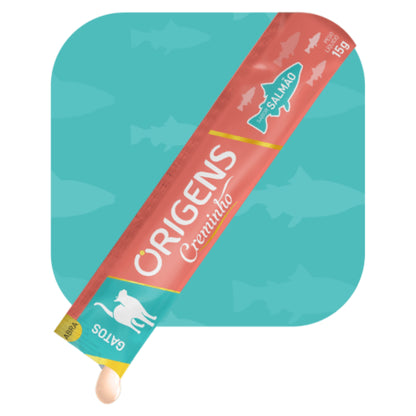 Petisco Para Gatos Creminho Origens Tipo Churu Creamy Truly Cartela Com 4 Tubinhos Sabores Variados 60g