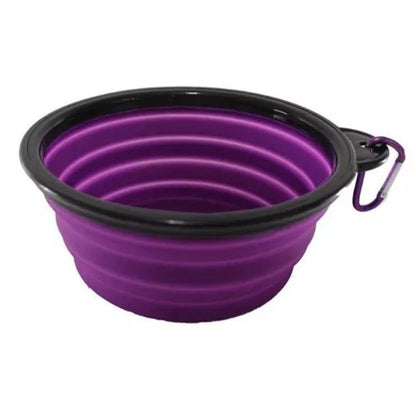 Bebedouro Comedouro Retrátil para Cachorro Gato Pet Passeio Hidratação Prático