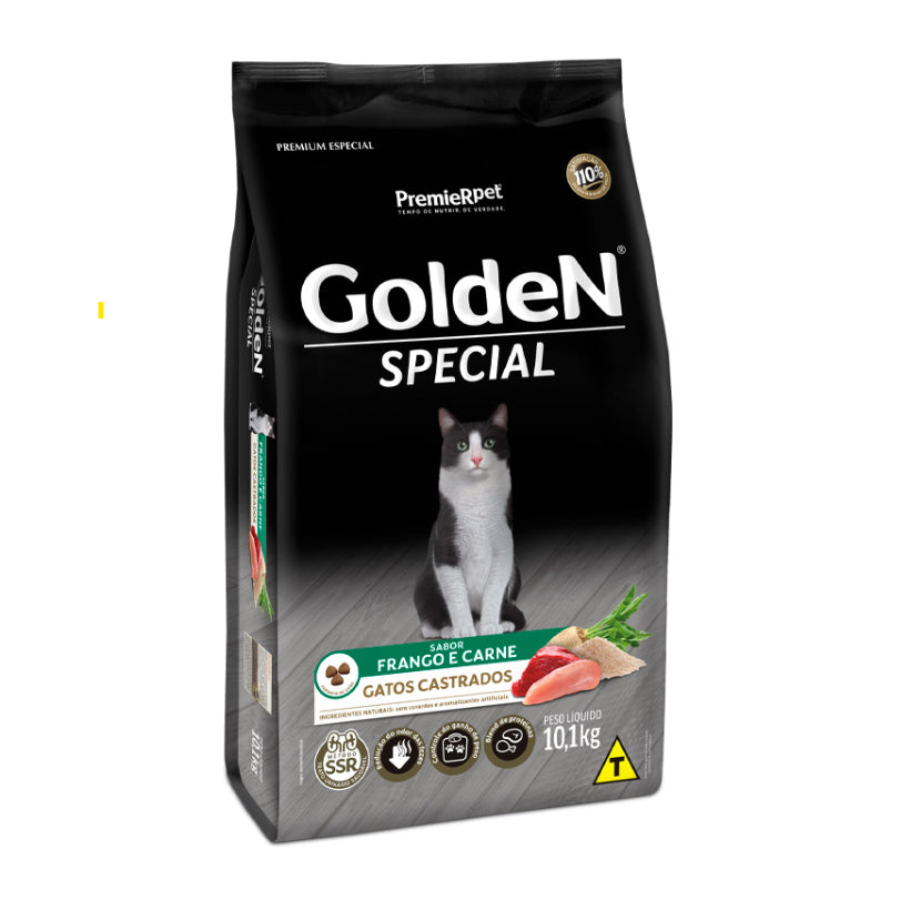 Ração para Gatos Golden 10.1kg Diversos Sabores