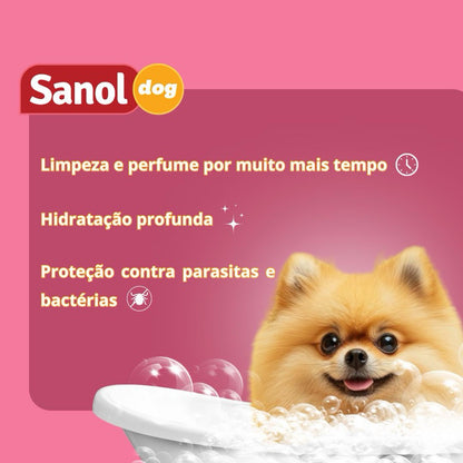 Kit Sanol Dog Femea Labelle (Shampoo + Condicionador + Colônia)