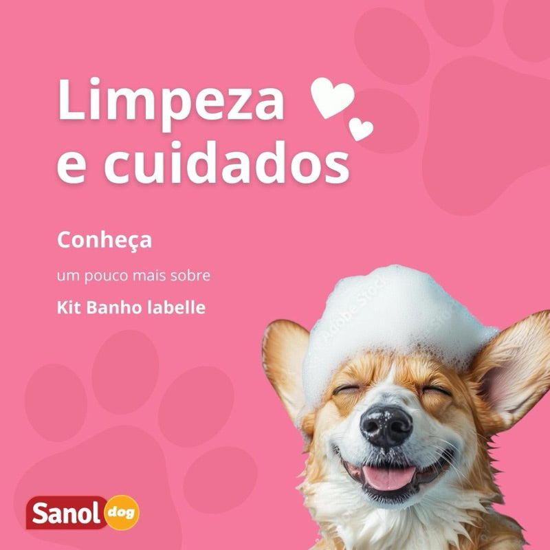 Kit Sanol Dog Femea Labelle (Shampoo + Condicionador + Colônia)