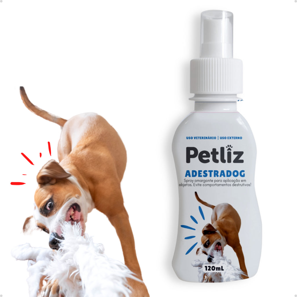 Bite Stop Pet Clean Spray Amargo Adestrador Anti lambida, Mordedura e Destruição de Objetos - 120 ml