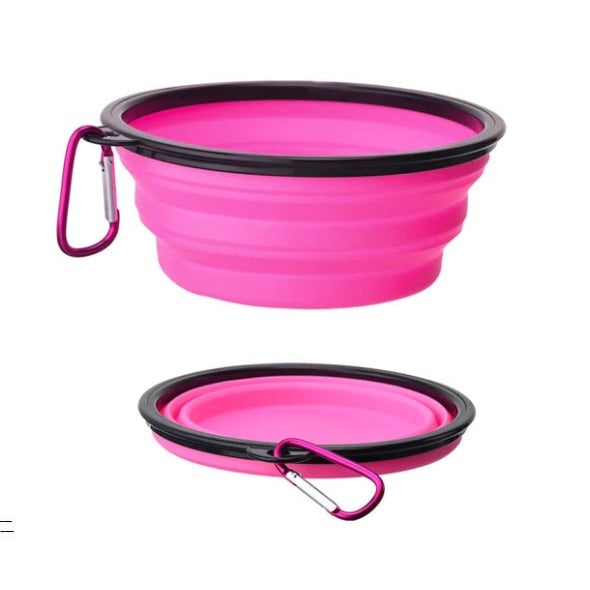 Bebedouro Comedouro Retrátil para Cachorro Gato Pet Passeio Hidratação Prático