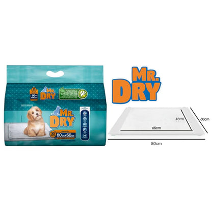 Tapete Higiênico Mr Dry para Cães 80X60Cm - 30 unidades