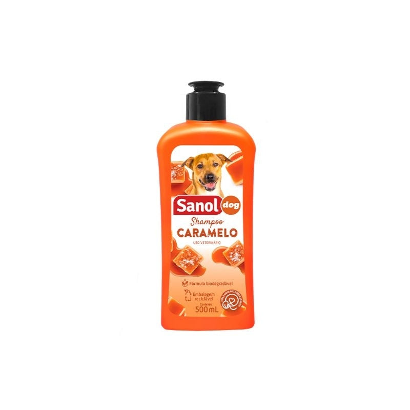 Shampoo Sanol Dog Caramelo para Cães 500 ml