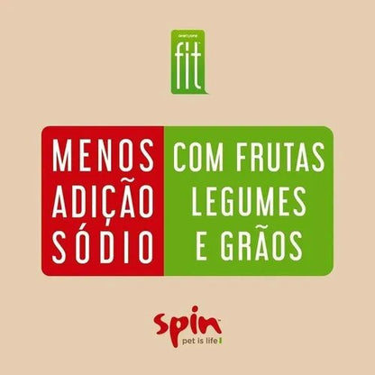 Kit 16 Petisco Super Macio Cães Spin Fit 4 Sabores