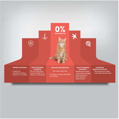 Ração Seca Quatree Life Salmão e Arroz Gatos Castrados - 3 Kg