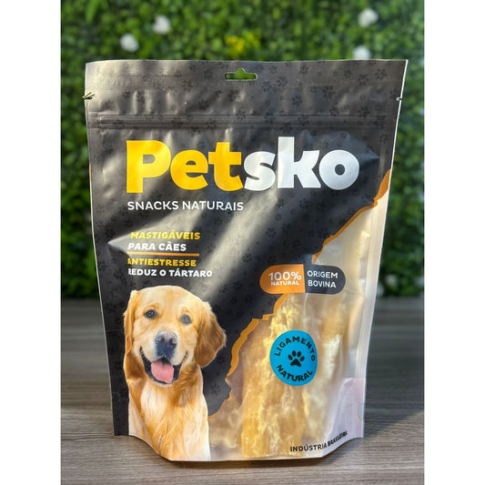Petisco Natural p/ Cães – Ligamento Bovino Desidratado 10un | Petsko