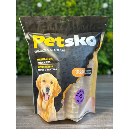 Petisco Natural p/ Cães Traqueia Bovina 10un