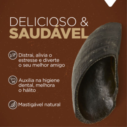 Casco Bovino Com 6 Unidades Casco de boi para cães Mordedor