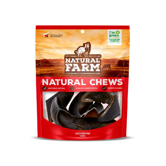 Casco Bovino Com 6 Unidades Casco de boi para cães Mordedor