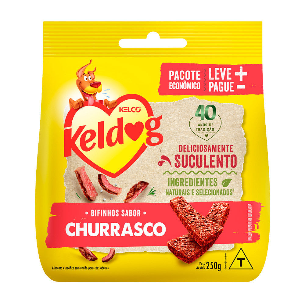 Bifinho Keldog Criadores Para Cães Sabor Churrasco 250g
