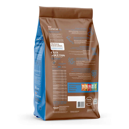 Ração Quatree Supreme Cães Adultos Raças Pequenas Frango e Batata Doce 3kg