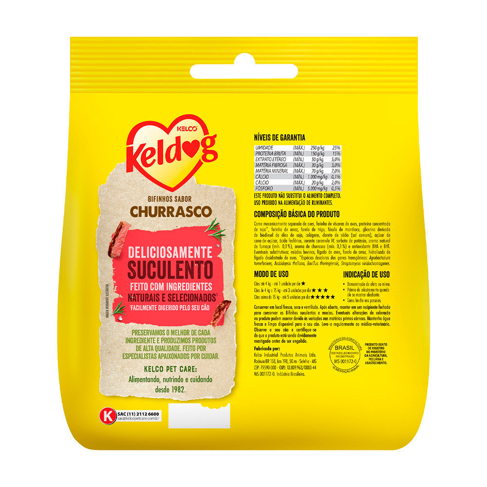 Bifinho Keldog Criadores Para Cães Sabor Churrasco 250g