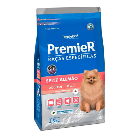 Premier Raças Específicas Spitz Alemão Sabor Frango Para Cães Adultos 2,5Kg