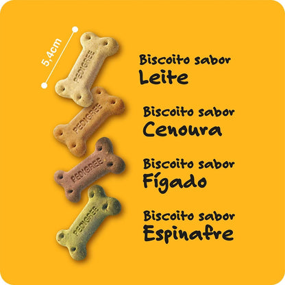 Biscoito Pedigree Biscrok Multi Cães Adultos 1kg