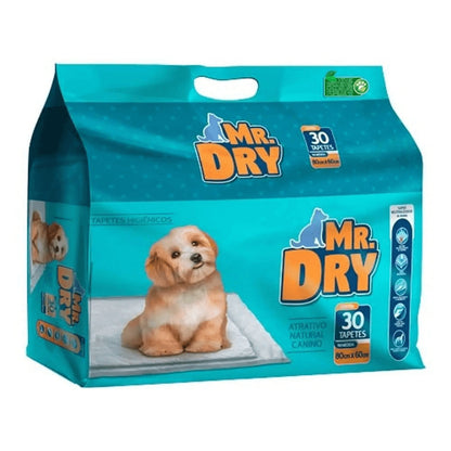 Tapete Higiênico Mr Dry para Cães 80X60Cm - 30 unidades