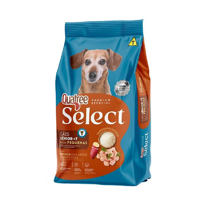 Raçao Quatree Select Caes Senior Raças Pequenas 10,1Kg