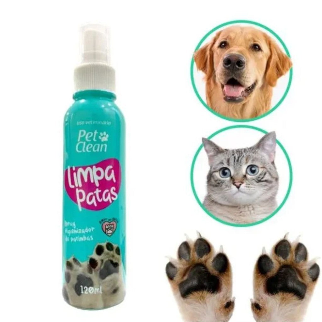 Spray Higienizador de Patinhas 120 ml - Pet Clean