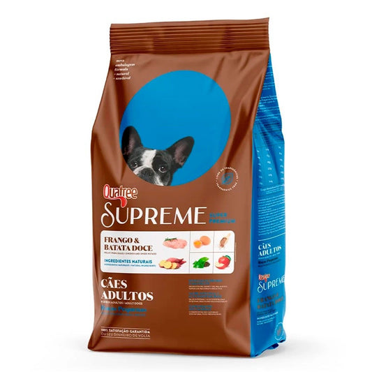 Ração Quatree Supreme Cães Adultos Raças Pequenas Frango e Batata Doce - 10,1kg