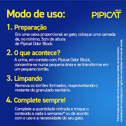 Areia Higiênica para gatos Pipicat Floral 12kg 4kg