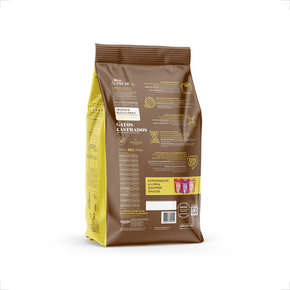 Ração Quatree Supreme Gatos Castrados Frango e Batata Doce - 10,1Kg