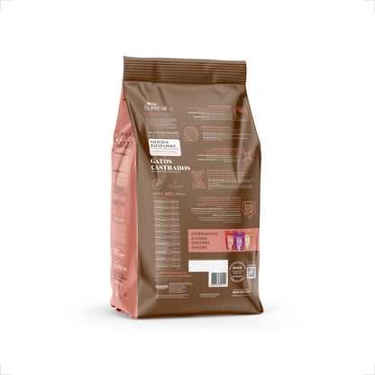 Ração Quatree Supreme Gatos Castrados Salmão e Batata Doce - 10,1Kg