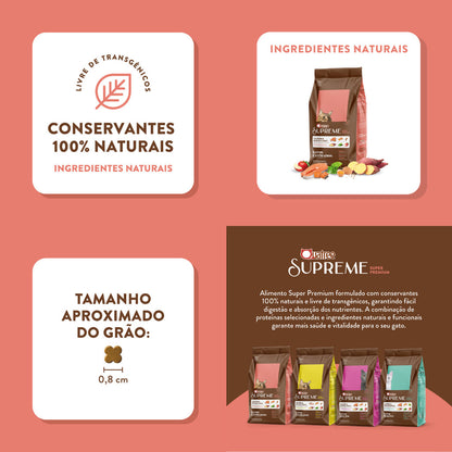 Ração Quatree Supreme Gatos Castrados Salmão e Batata Doce - 10,1Kg