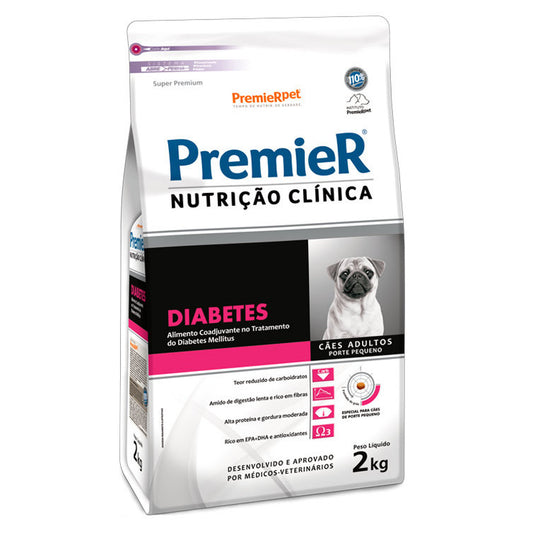 Ração Premier Tratamento Clinico Diabetes Porte Pequeno 2KG