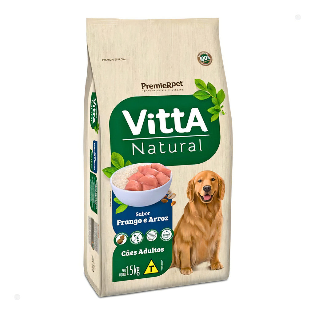 Alimento Premier Pet Vitta Natural Ração Cachorro Adulto 15k