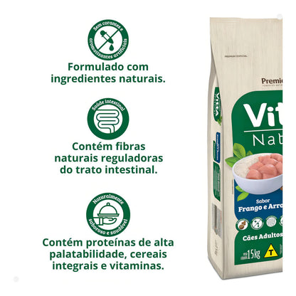 Alimento Premier Pet Vitta Natural Ração Cachorro Adulto 15k